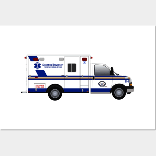 Columbia University EMS Ambulance Posters and Art